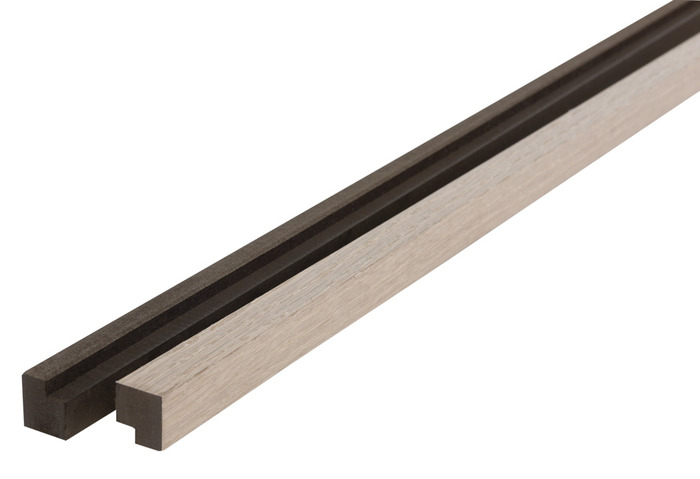 Afslutningsliste til akustikpanel Grey Oak 2-pk.